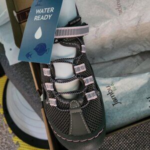 NIB JBU Jambu Tahoe MJ Water Ready Sport Sandals, size 7 Grey Petal